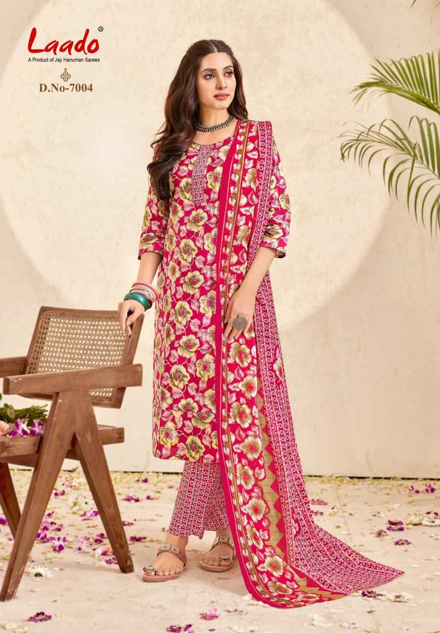 LAADO NARGIS VOL-7 PURE COTTON PRINTED READYMADE SUIT
