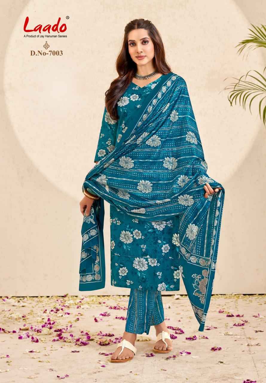 LAADO NARGIS VOL-7 PURE COTTON PRINTED READYMADE SUIT