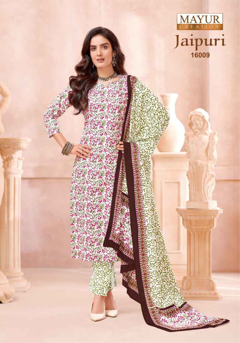 MAYUR JAIPURI VOL-16 PURE COTTON PRINTED DRESS MATERIAL 