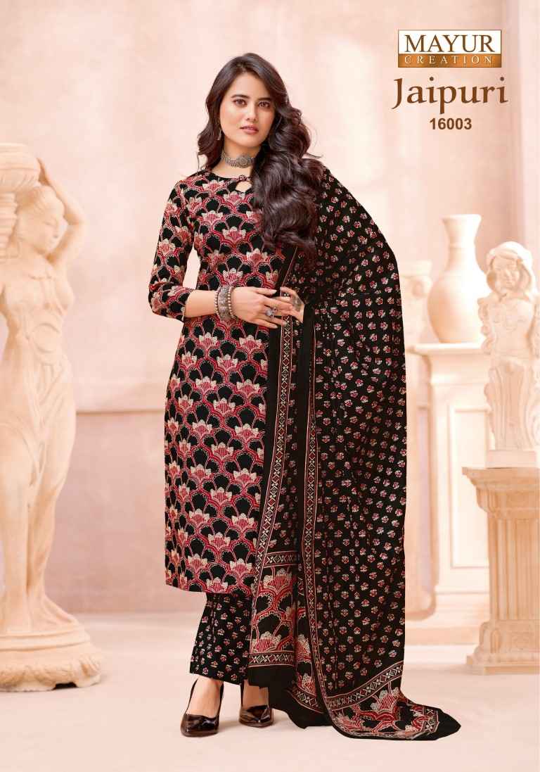 MAYUR JAIPURI VOL-16 PURE COTTON PRINTED DRESS MATERIAL 