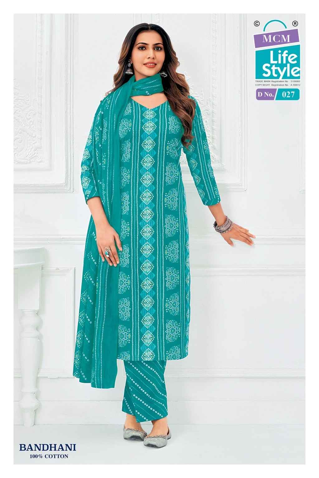 MCM BANDHANI VOL-1 PURE COTTON BANDHANI PRINTED READYMADSUIT