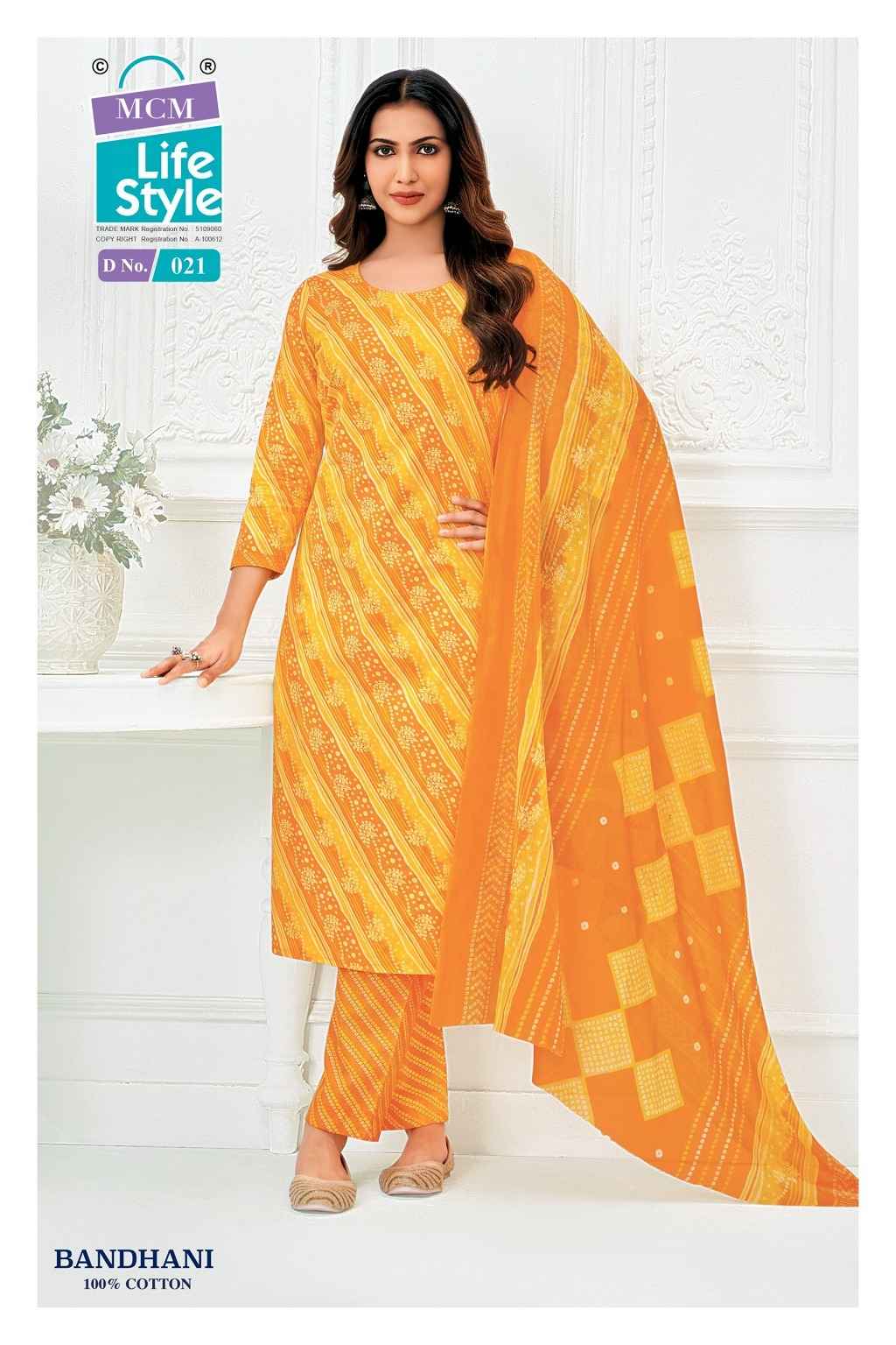 MCM BANDHANI VOL-1 PURE COTTON BANDHANI PRINTED READYMADSUIT