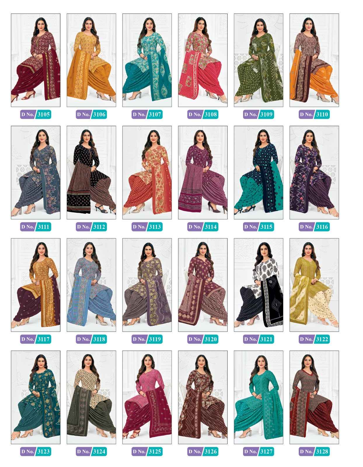 MCM PRIYA PATIYALA VOL-31 COTTON DRESS MATERIAL
