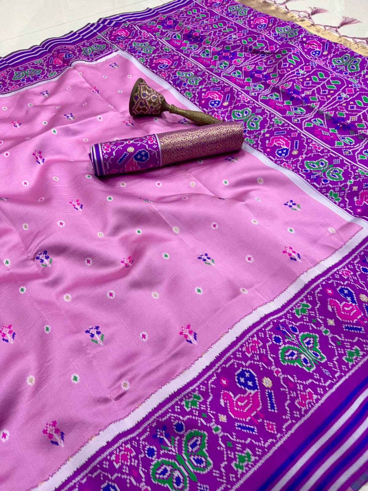 PURE PATOLA SILK ZARI WEAVING SAREE