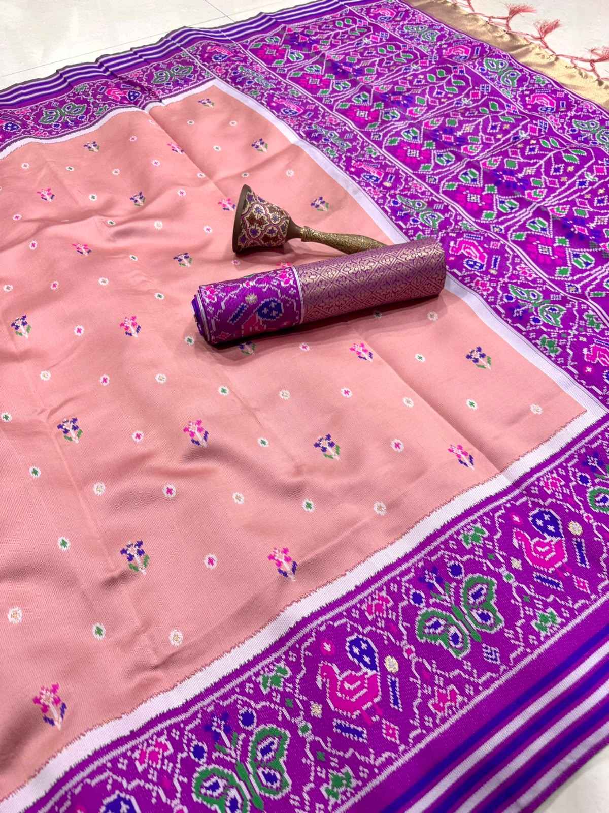 PURE PATOLA SILK ZARI WEAVING SAREE
