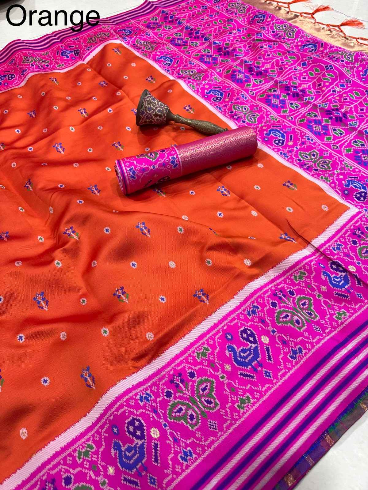 PURE PATOLA SILK ZARI WEAVING SAREE