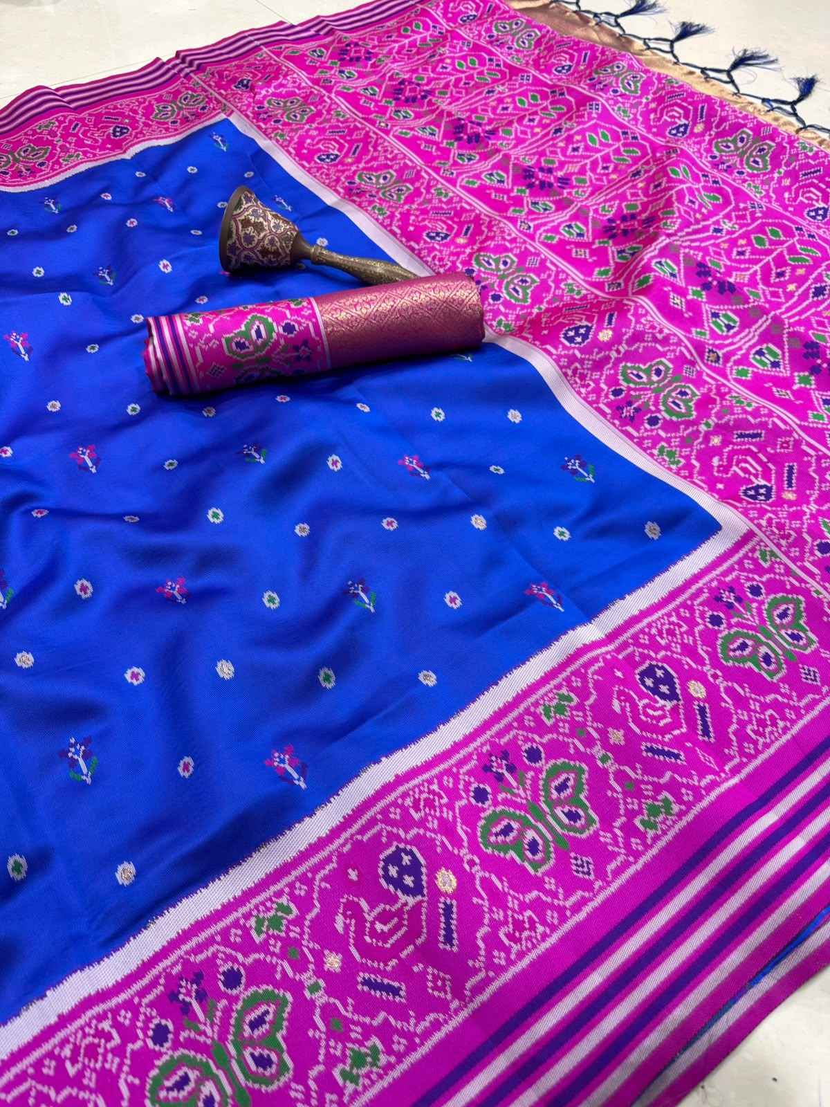 PURE PATOLA SILK ZARI WEAVING SAREE