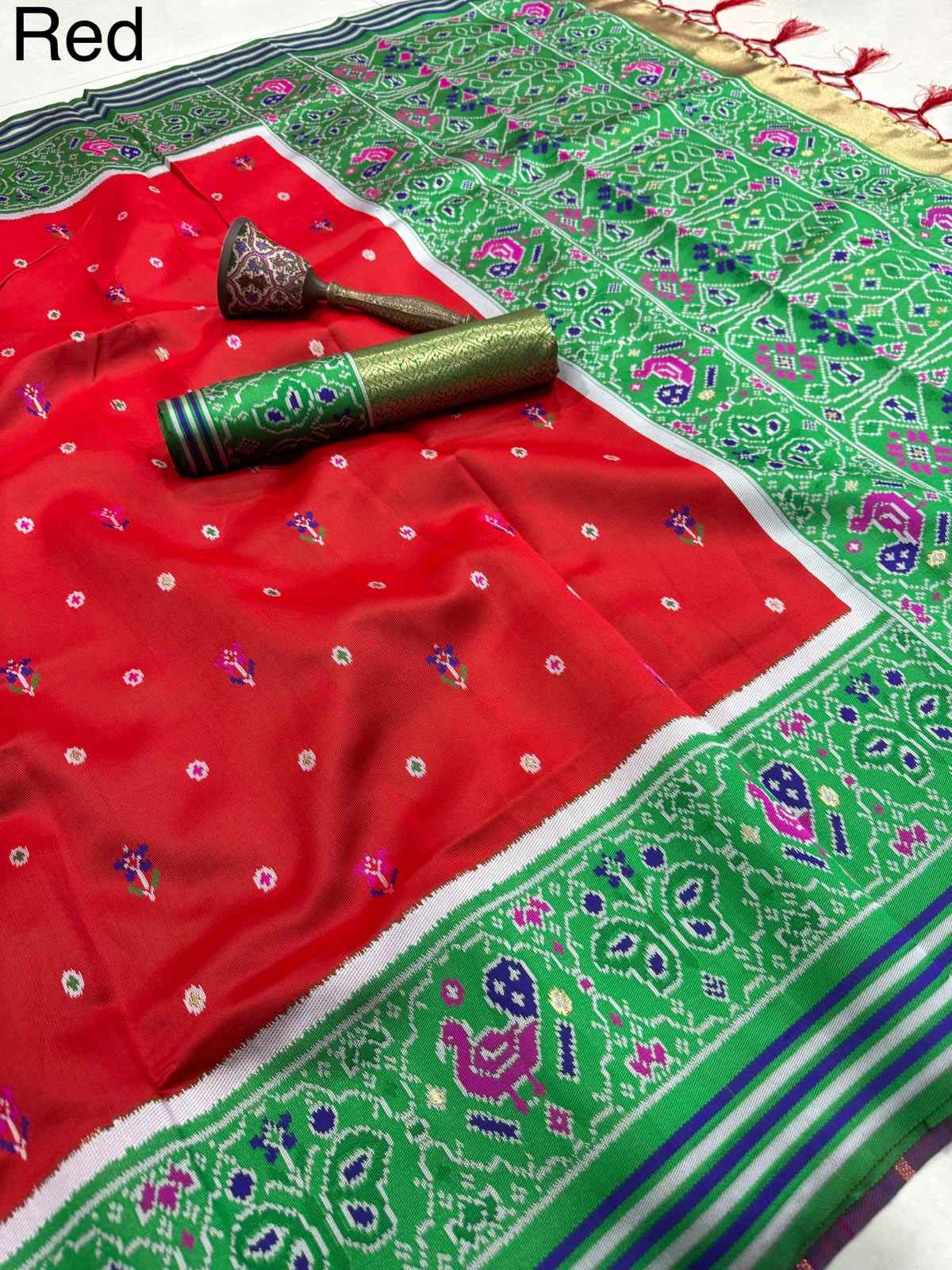 PURE PATOLA SILK ZARI WEAVING SAREE