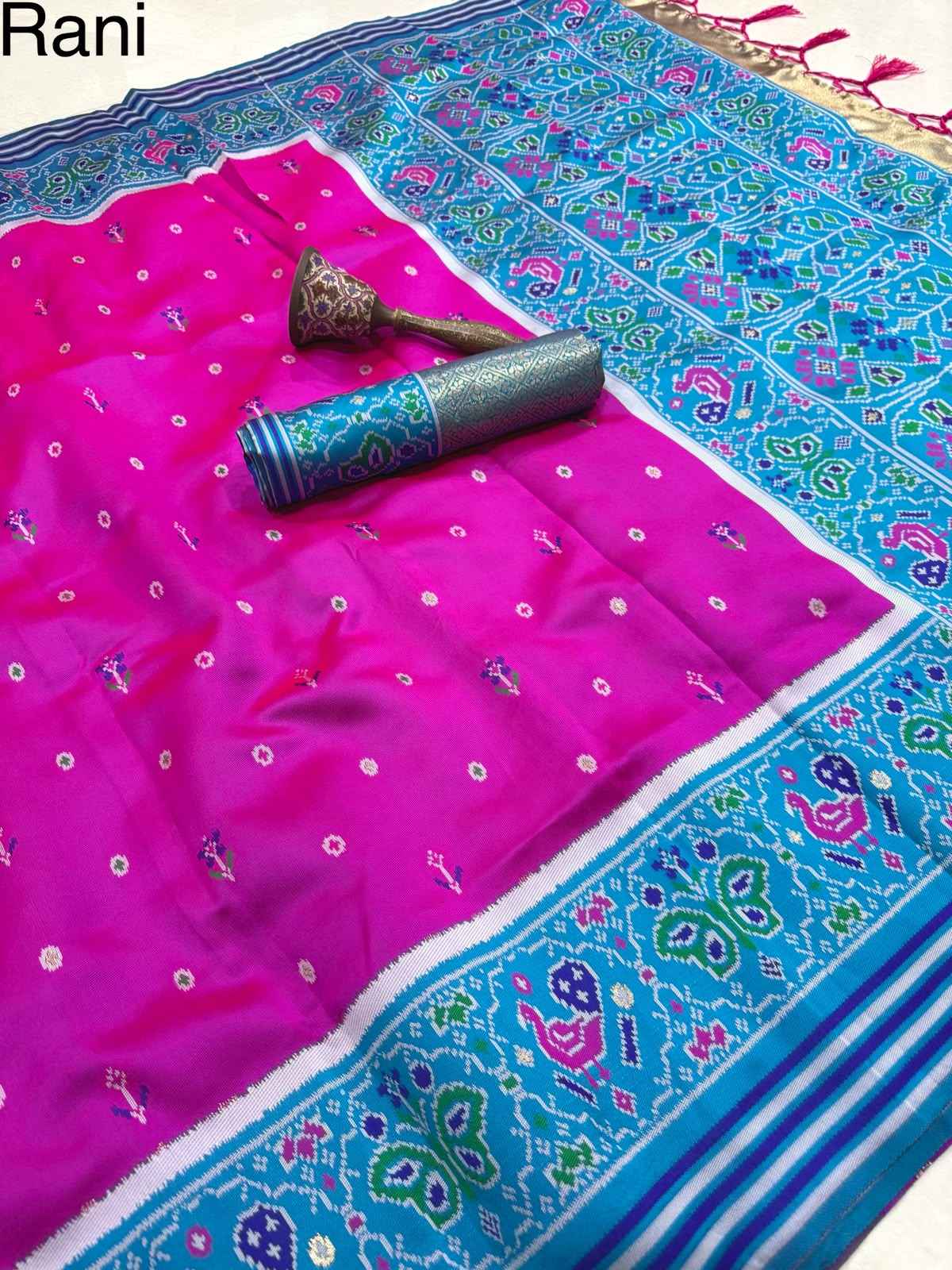 PURE PATOLA SILK ZARI WEAVING SAREE