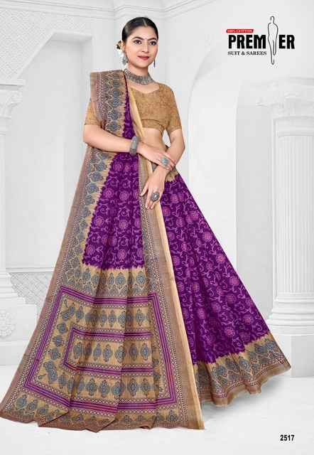 PREMIER SARAVANI VOL-25 COTTON PRINTED SAREE