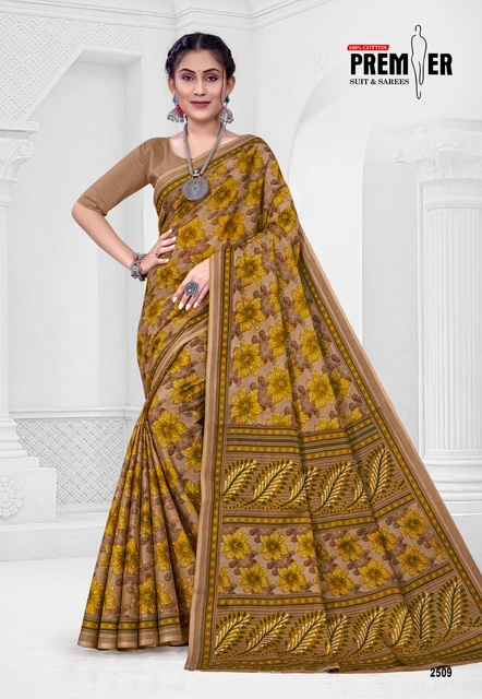 PREMIER SARAVANI VOL-25 COTTON PRINTED SAREE