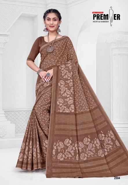 PREMIER SARAVANI VOL-25 COTTON PRINTED SAREE