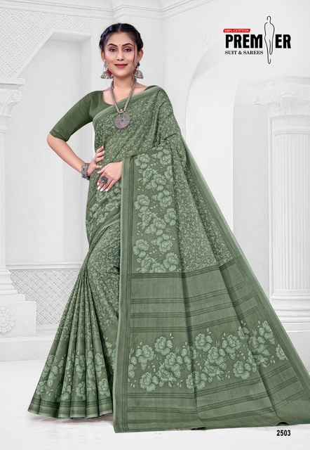 PREMIER SARAVANI VOL-25 COTTON PRINTED SAREE