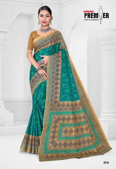 PREMIER SARAVANI VOL-25 COTTON PRINTED SAREE