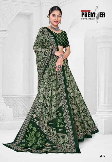 PREMIER SARAVANI VOL-25 COTTON PRINTED SAREE