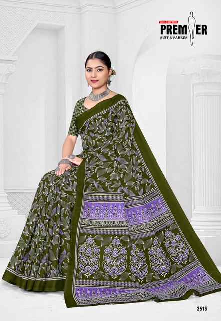 PREMIER SARAVANI VOL-25 COTTON PRINTED SAREE