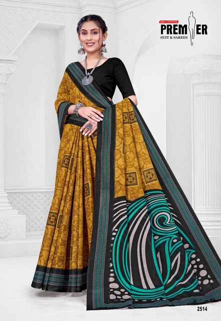 PREMIER SARAVANI VOL-25 COTTON PRINTED SAREE