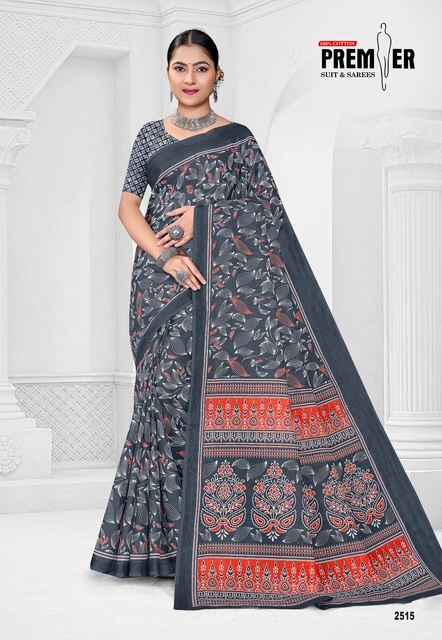 PREMIER SARAVANI VOL-25 COTTON PRINTED SAREE