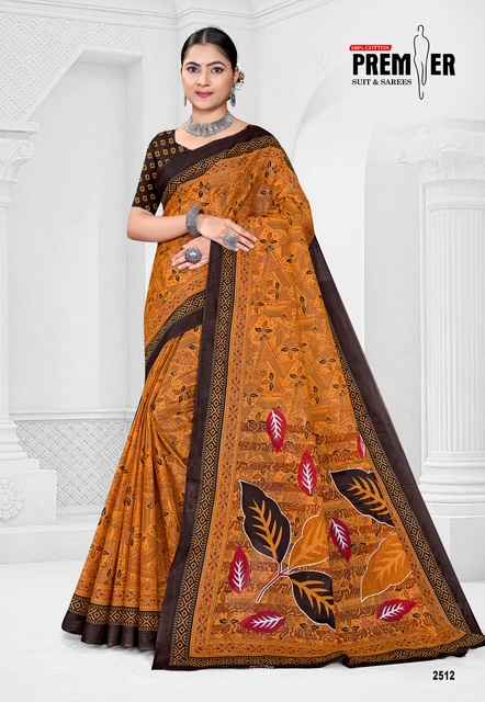 PREMIER SARAVANI VOL-25 COTTON PRINTED SAREE
