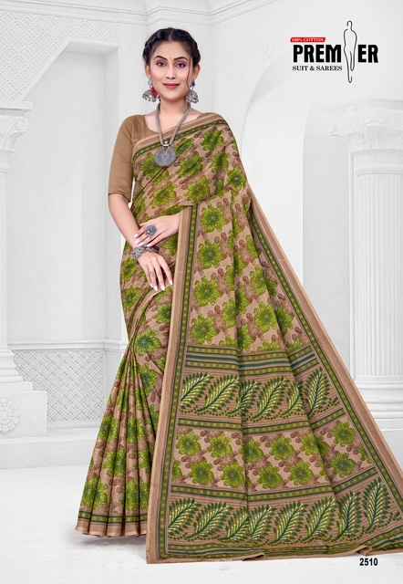 PREMIER SARAVANI VOL-25 COTTON PRINTED SAREE