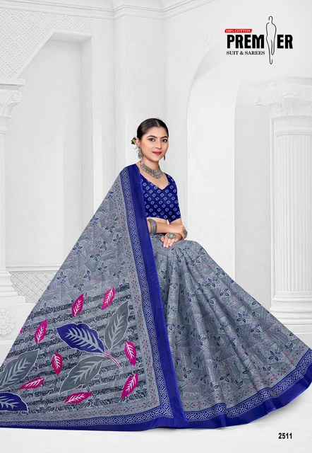 PREMIER SARAVANI VOL-25 COTTON PRINTED SAREE