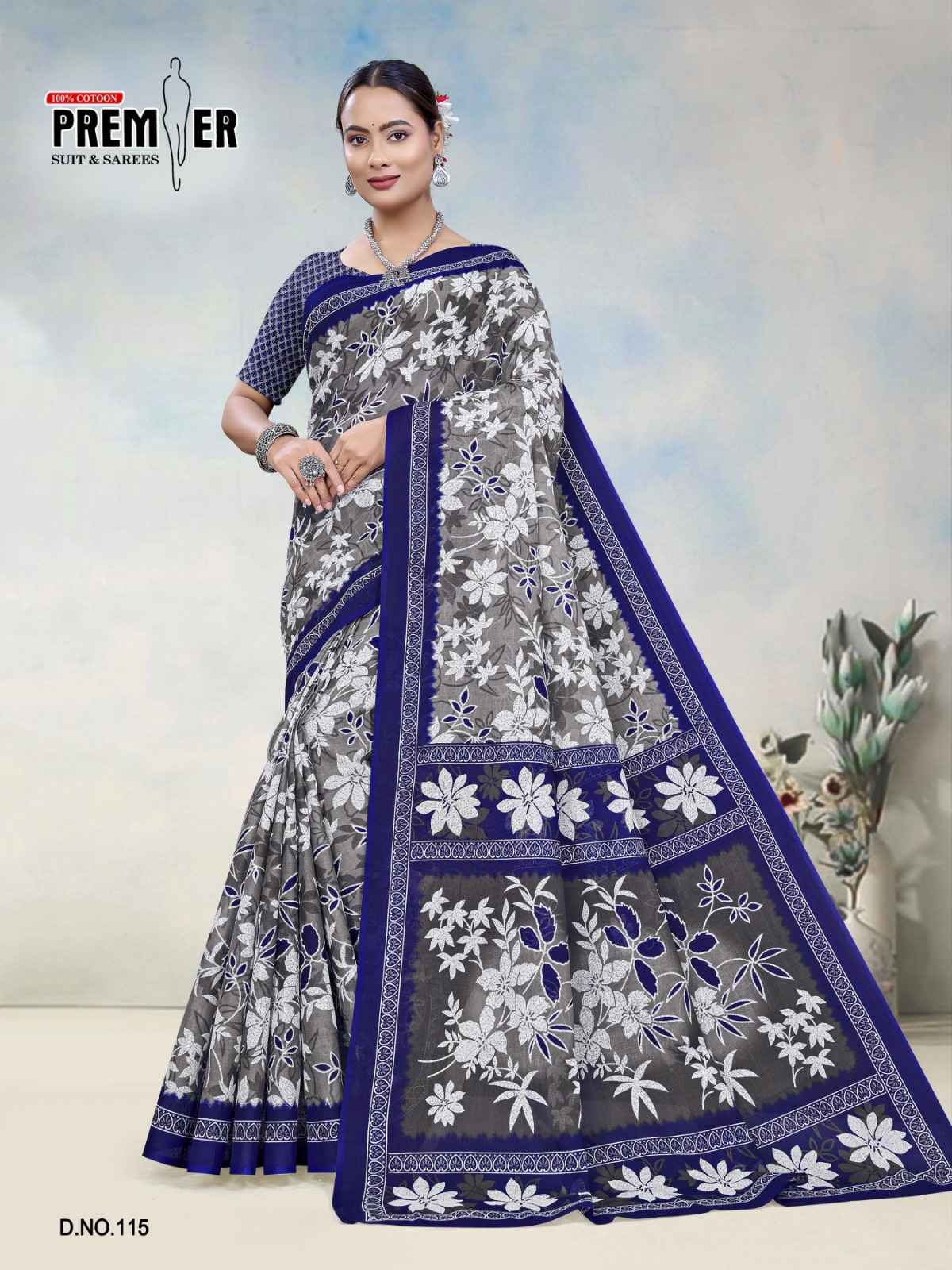PREMIER SOUTH MALAI VOL-3 COTTON PRINTED SAREE