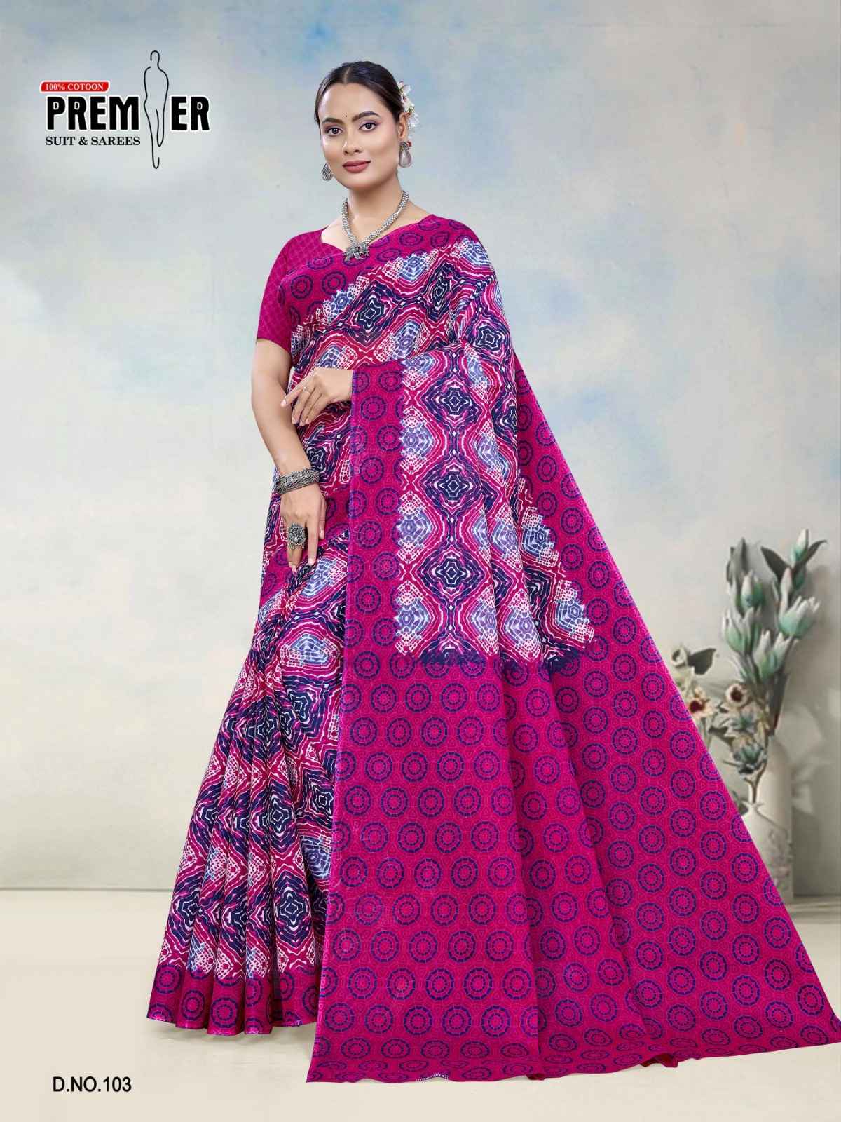 PREMIER SOUTH MALAI VOL-3 COTTON PRINTED SAREE