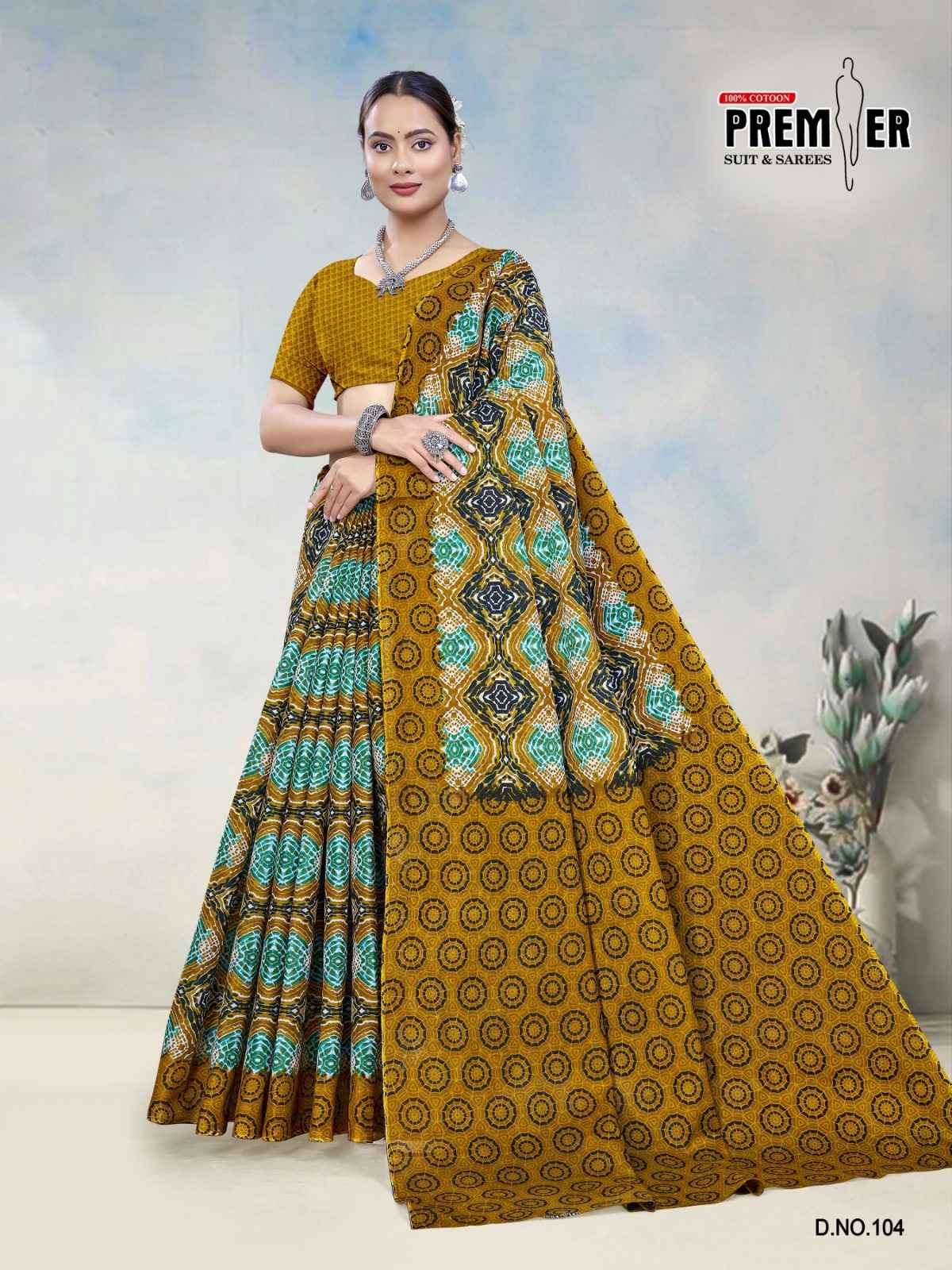 PREMIER SOUTH MALAI VOL-3 COTTON PRINTED SAREE