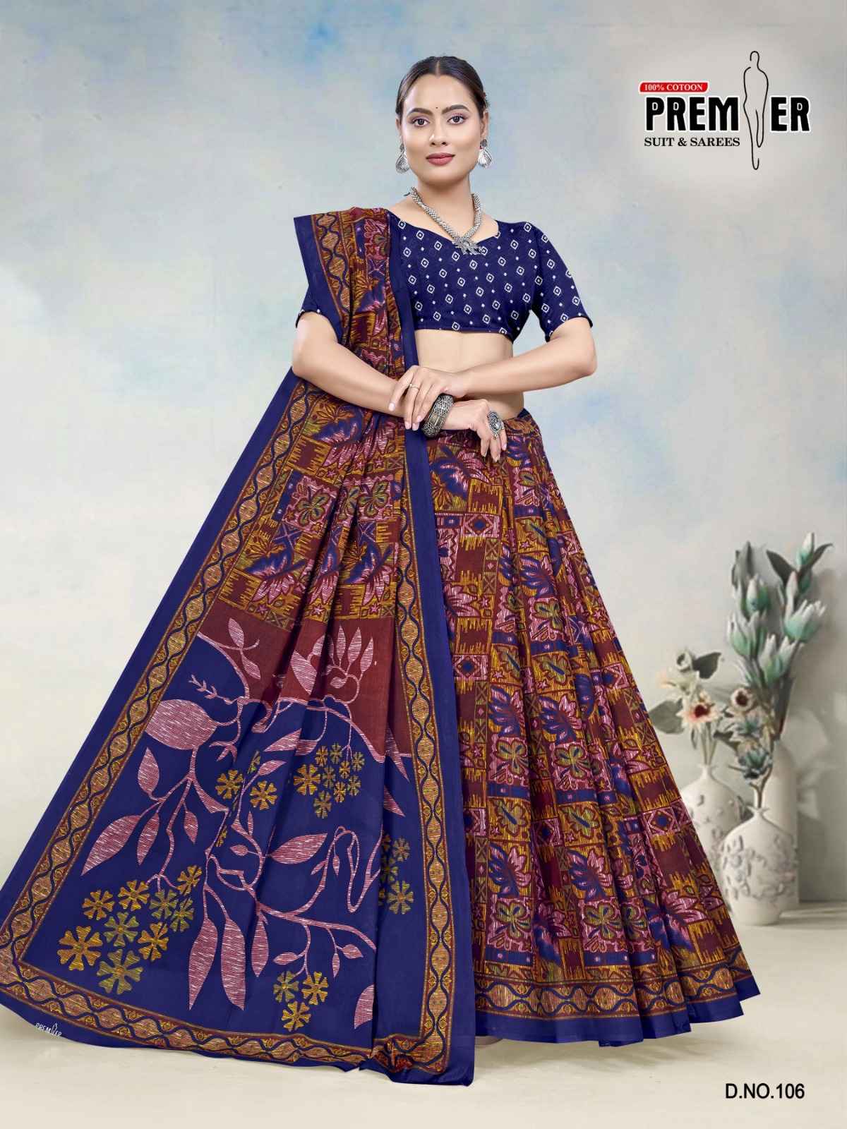 PREMIER SOUTH MALAI VOL-3 COTTON PRINTED SAREE
