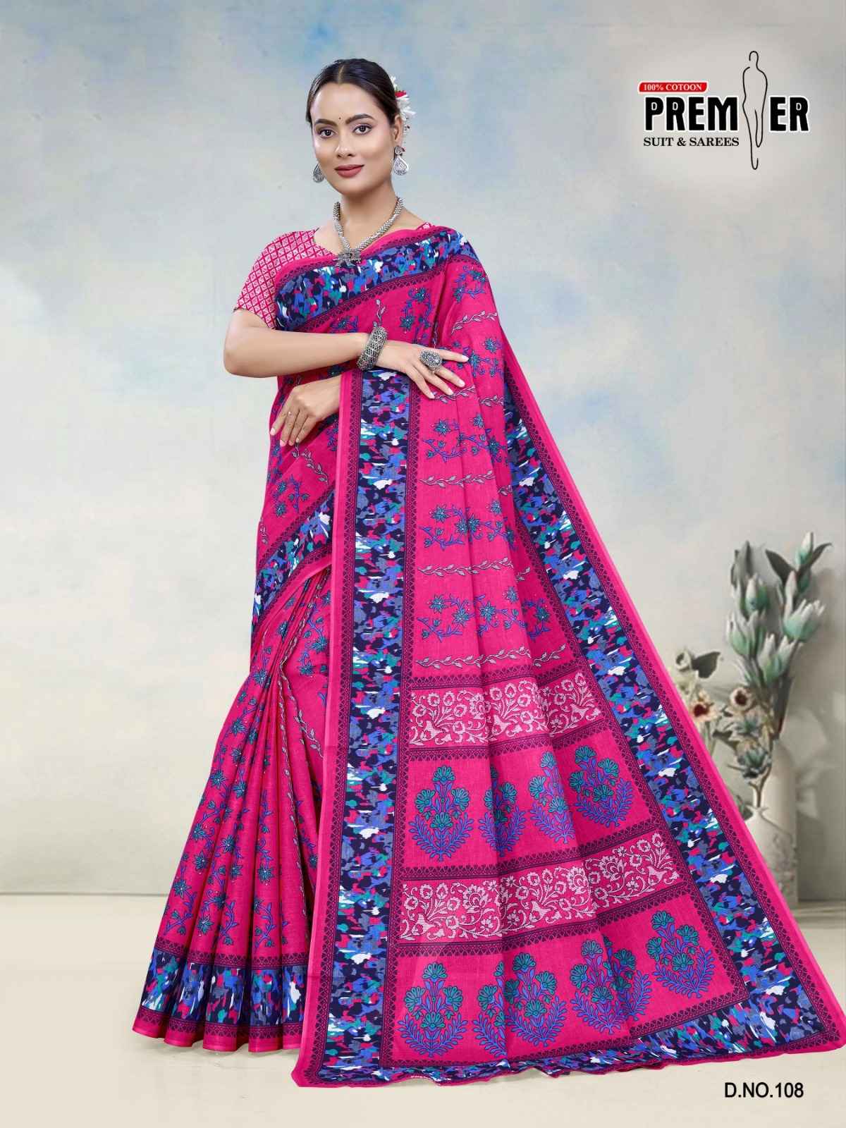 PREMIER SOUTH MALAI VOL-3 COTTON PRINTED SAREE