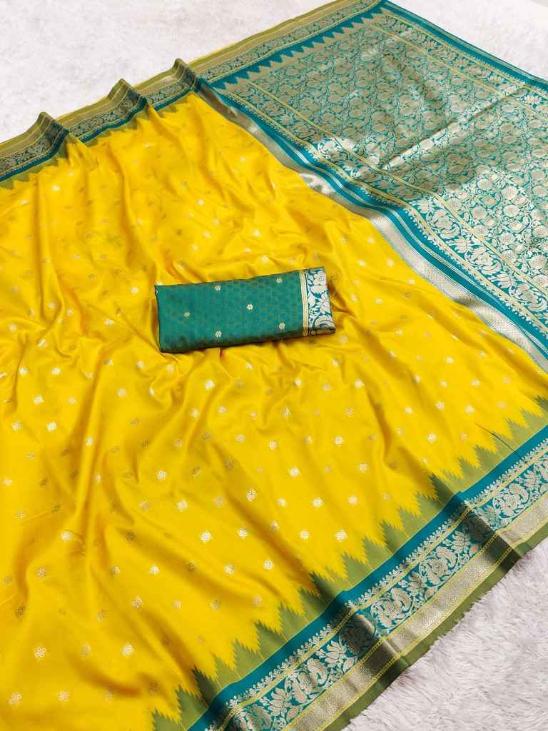 PREMIUM SOFT BANARASI SILK ZARI WEAVING SAREE MB126