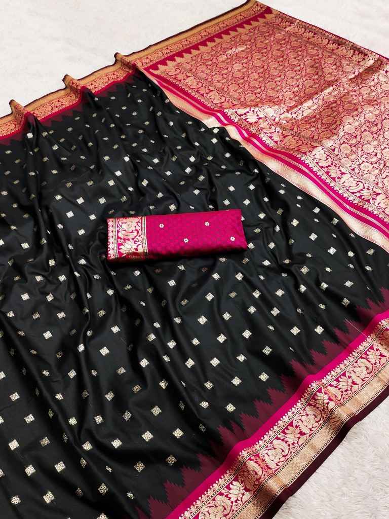PREMIUM SOFT BANARASI SILK ZARI WEAVING SAREE MB126