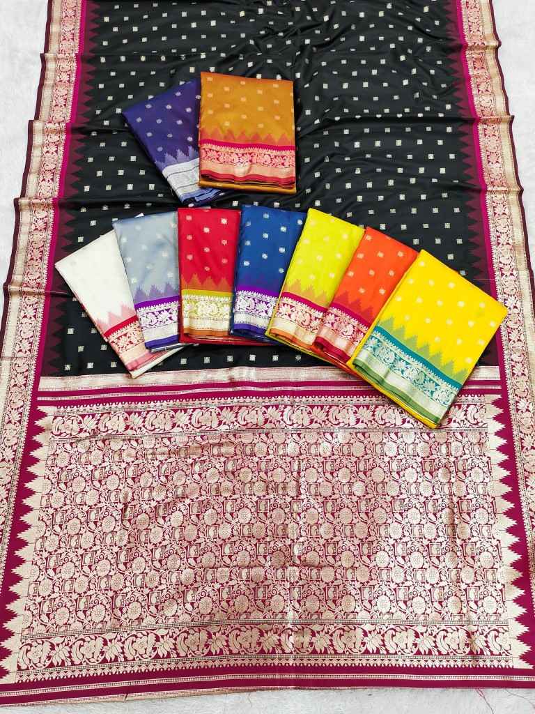 PREMIUM SOFT BANARASI SILK ZARI WEAVING SAREE MB126