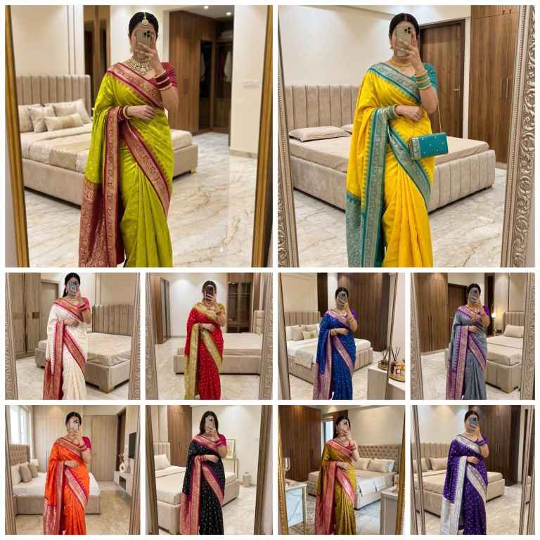 PREMIUM SOFT BANARASI SILK ZARI WEAVING SAREE MB126