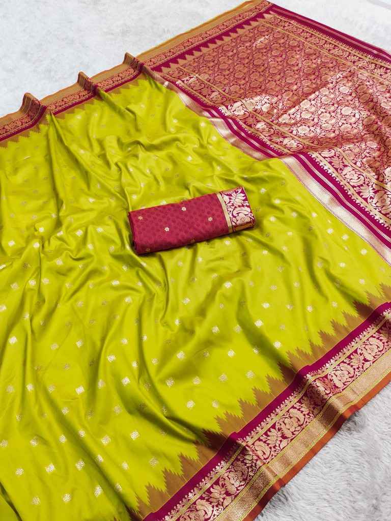 PREMIUM SOFT BANARASI SILK ZARI WEAVING SAREE MB126