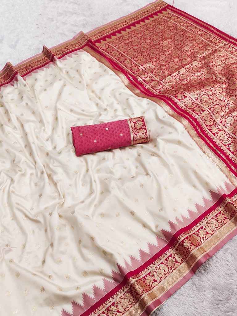 PREMIUM SOFT BANARASI SILK ZARI WEAVING SAREE MB126