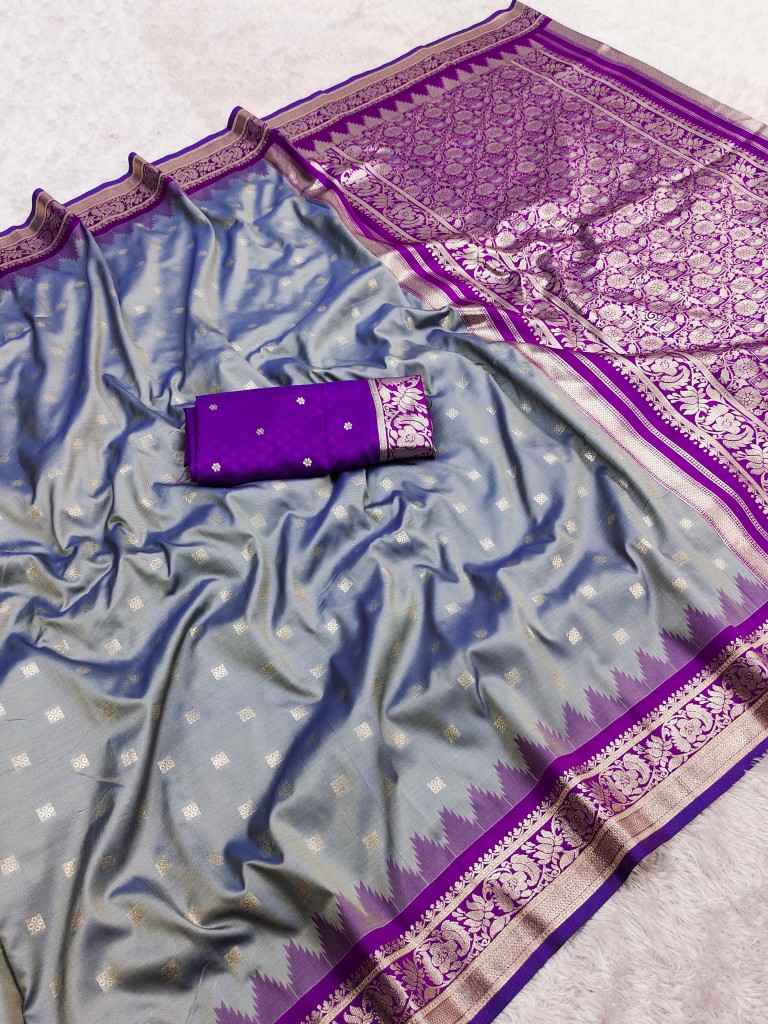 PREMIUM SOFT BANARASI SILK ZARI WEAVING SAREE MB126