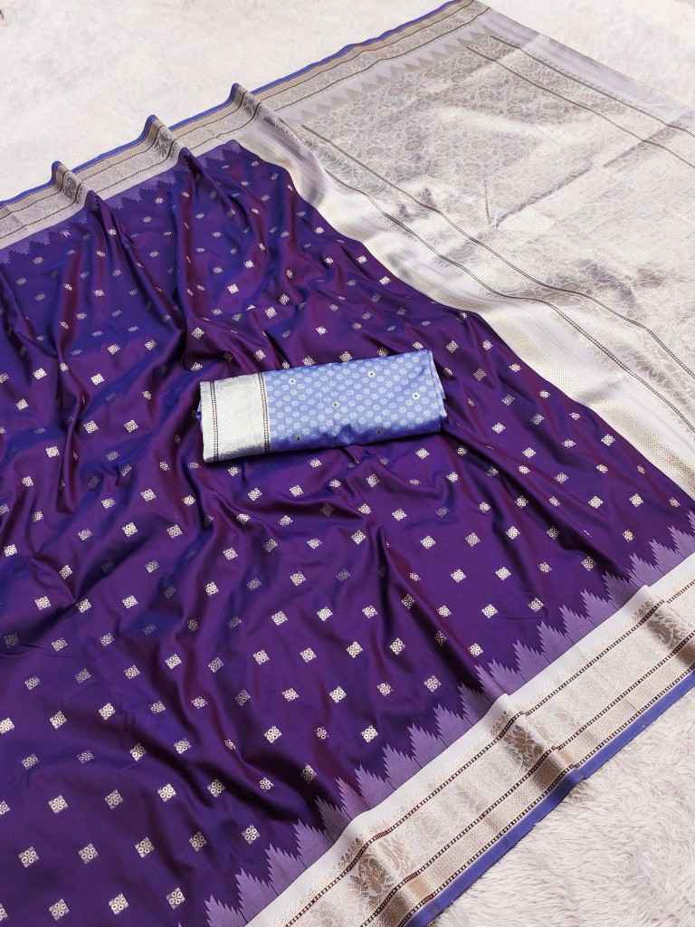 PREMIUM SOFT BANARASI SILK ZARI WEAVING SAREE MB126