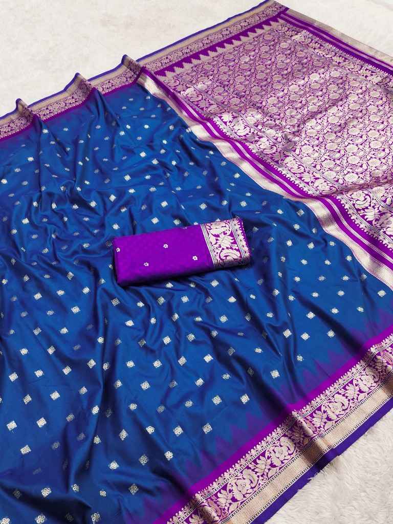 PREMIUM SOFT BANARASI SILK ZARI WEAVING SAREE MB126