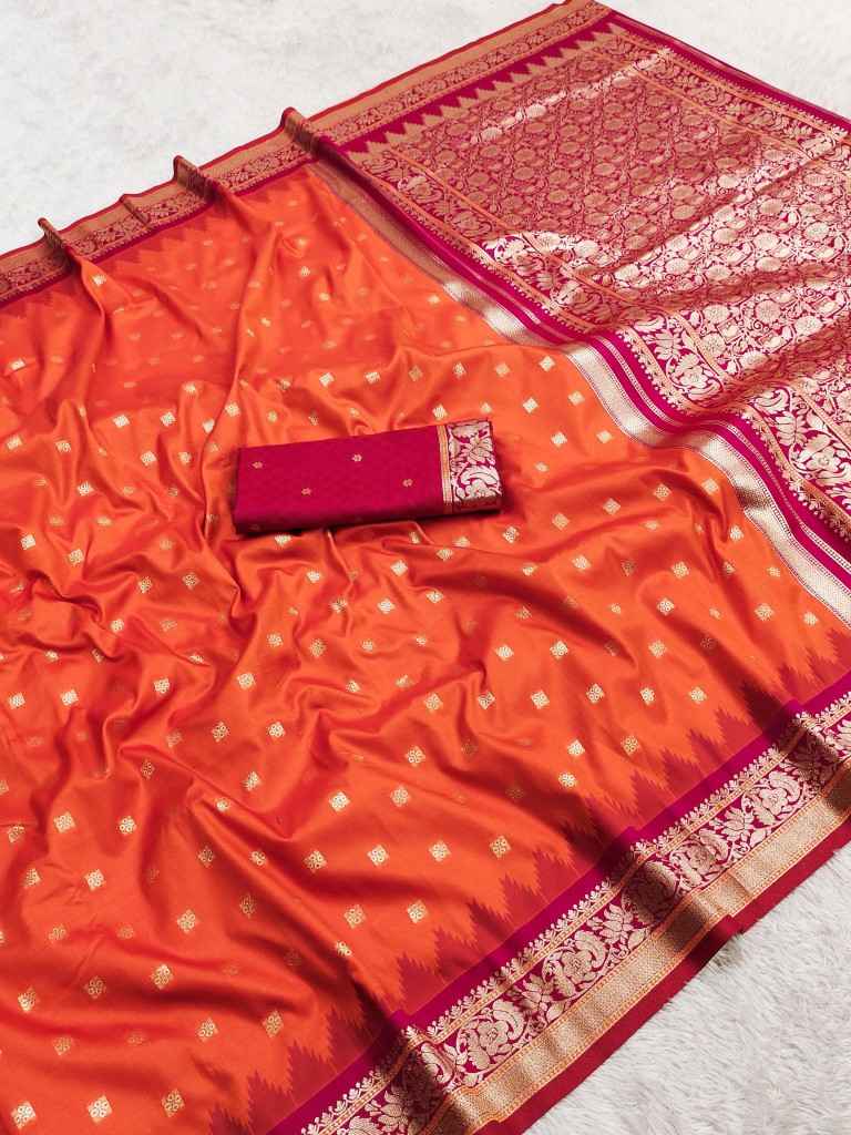 PREMIUM SOFT BANARASI SILK ZARI WEAVING SAREE MB126