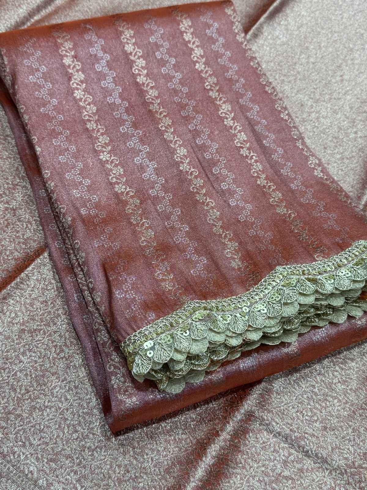 PURE BANARASI MULTI TISSUE SILK ZARI WEAVING SAREE 1