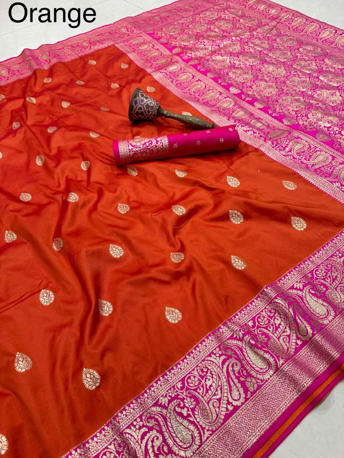 PURE HEAVY BANARASI SILK GOLD JARI WEAVING SAREE 