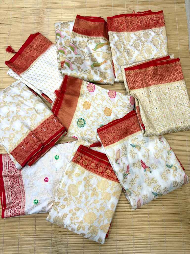 DURGA POOJA SPECIAL PURE KHADI SILK ZARI WOOVEN SAREE 