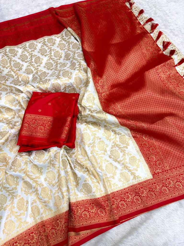 DURGA POOJA SPECIAL PURE KHADI SILK ZARI WOOVEN SAREE 