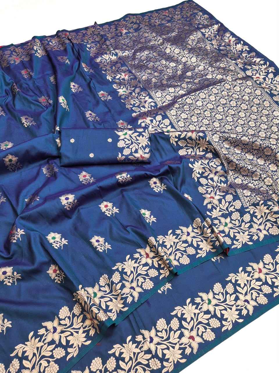PURE SOFT BANARASI SILK ZARI WEAVING SAREE
