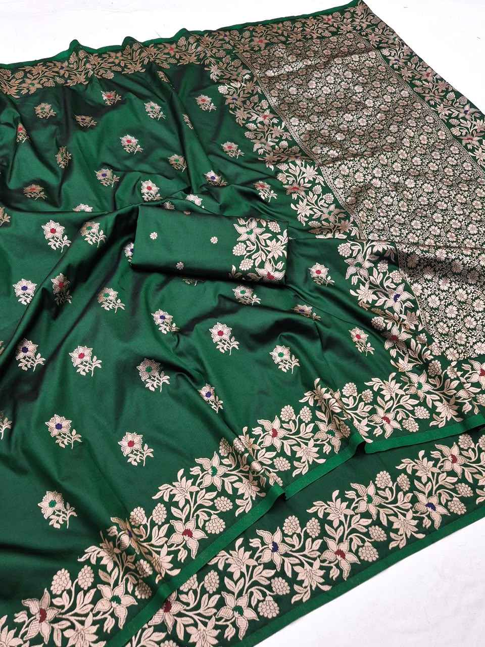 PURE SOFT BANARASI SILK ZARI WEAVING SAREE