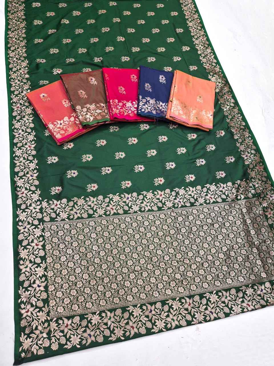 PURE SOFT BANARASI SILK ZARI WEAVING SAREE