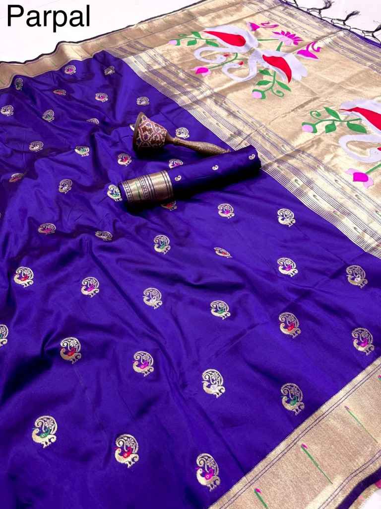 PURE SOFT KANCHIVRAM PAITHANI SILK MINA ZARI WEAVING SAREE