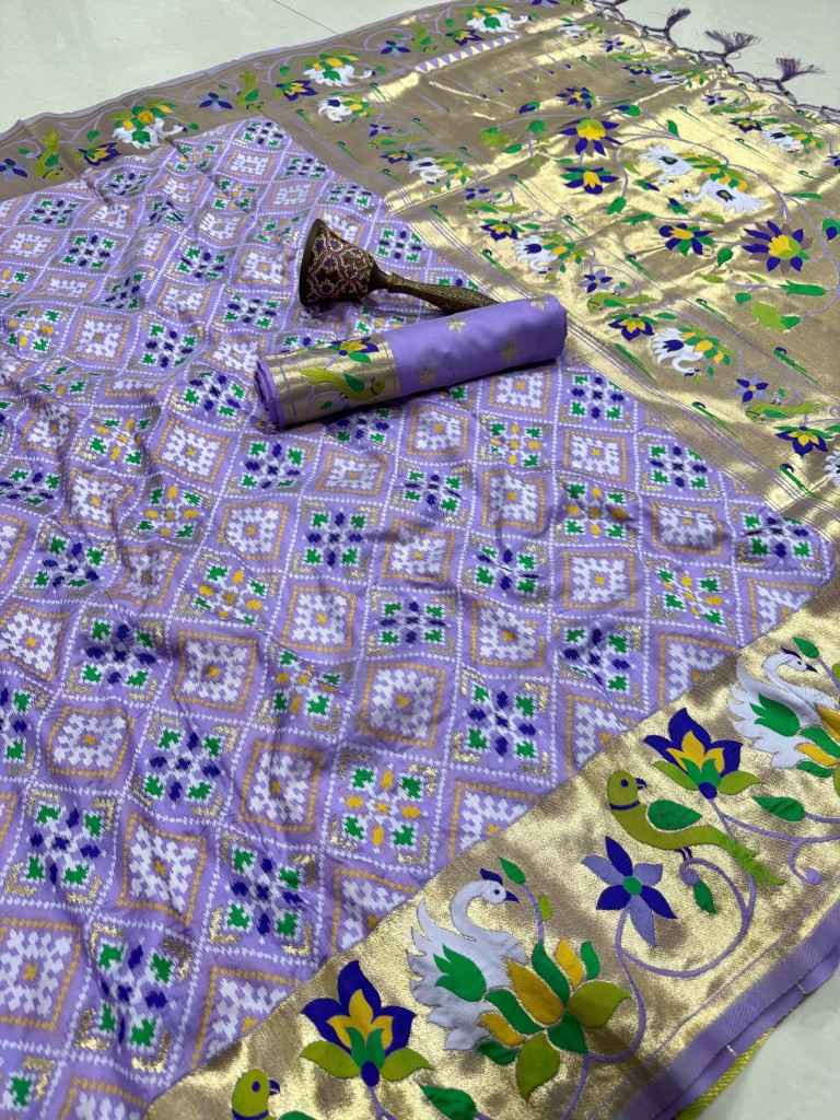 PURE SOFT KANCHIVRAM PATOLA PETHANI SILK ZARI WEAVING SAREE 1