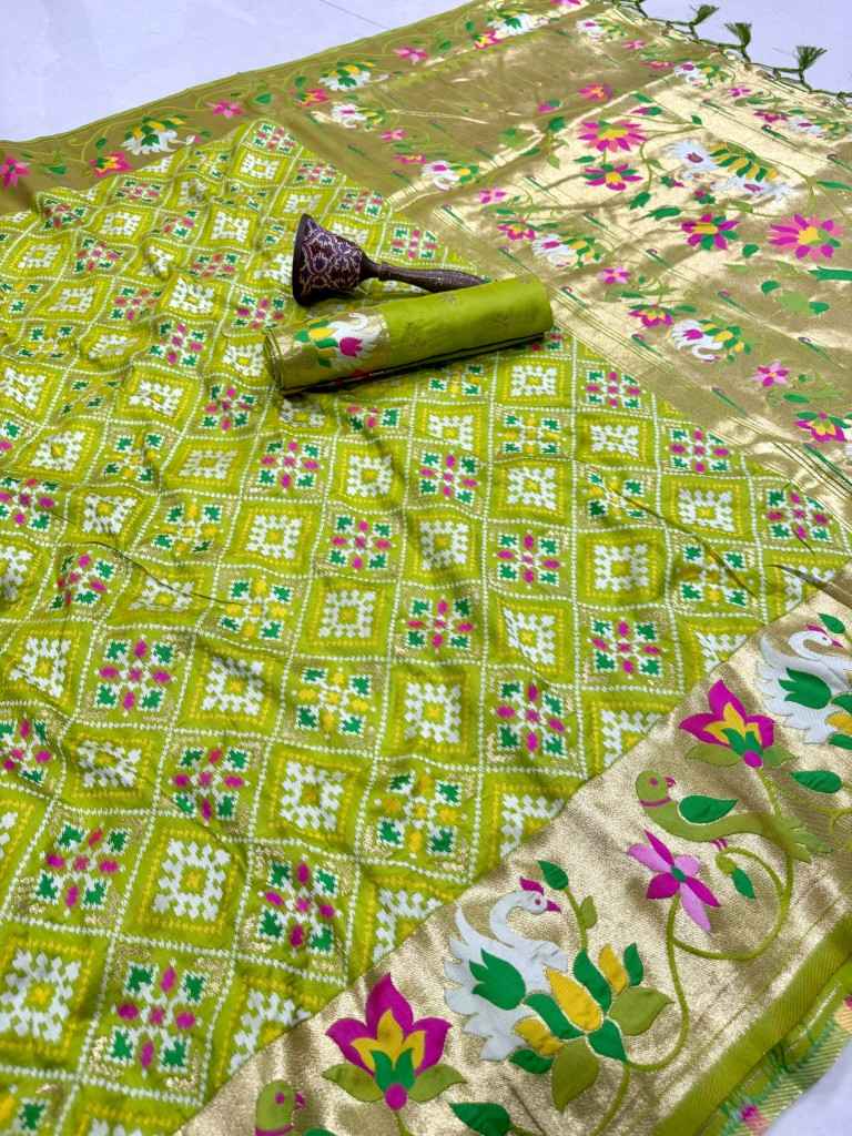 PURE SOFT KANCHIVRAM PATOLA PETHANI SILK ZARI WEAVING SAREE 1